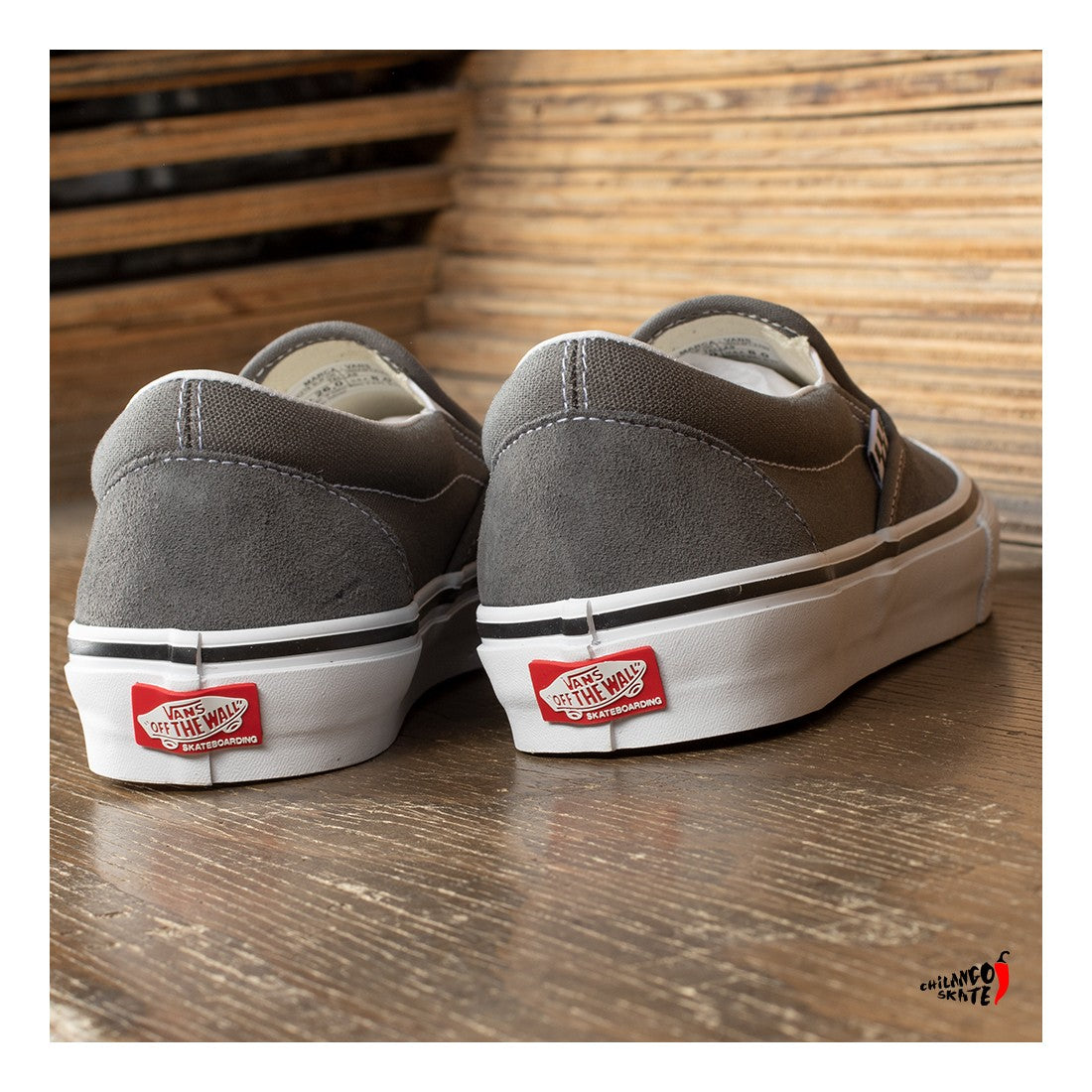 Vans Zapatillas Skate Slip-On - Pewter / White